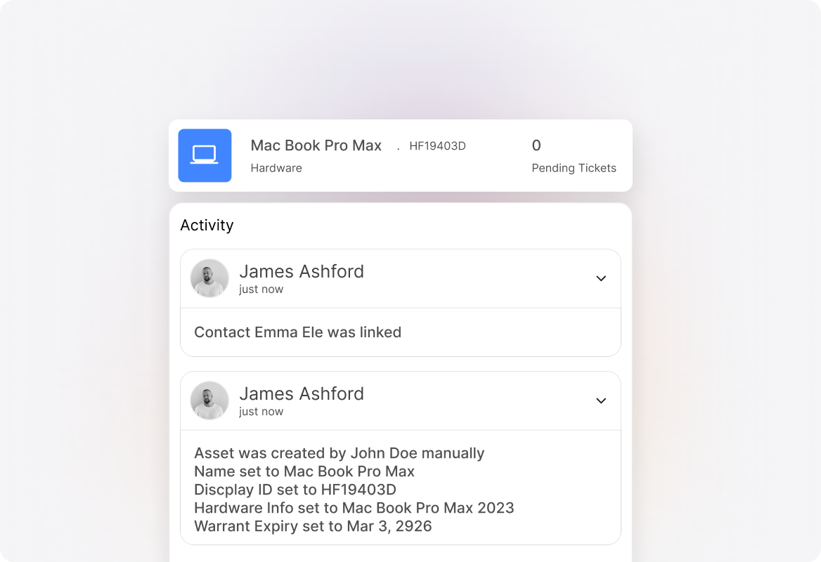 Conceptual illustration: Link Assets to Customer Records