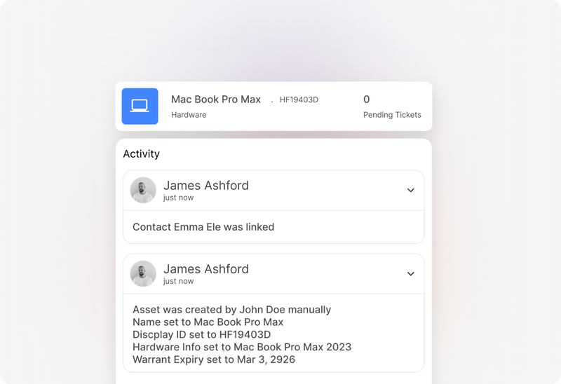 Conceptual illustration: Link Assets to Customer Records