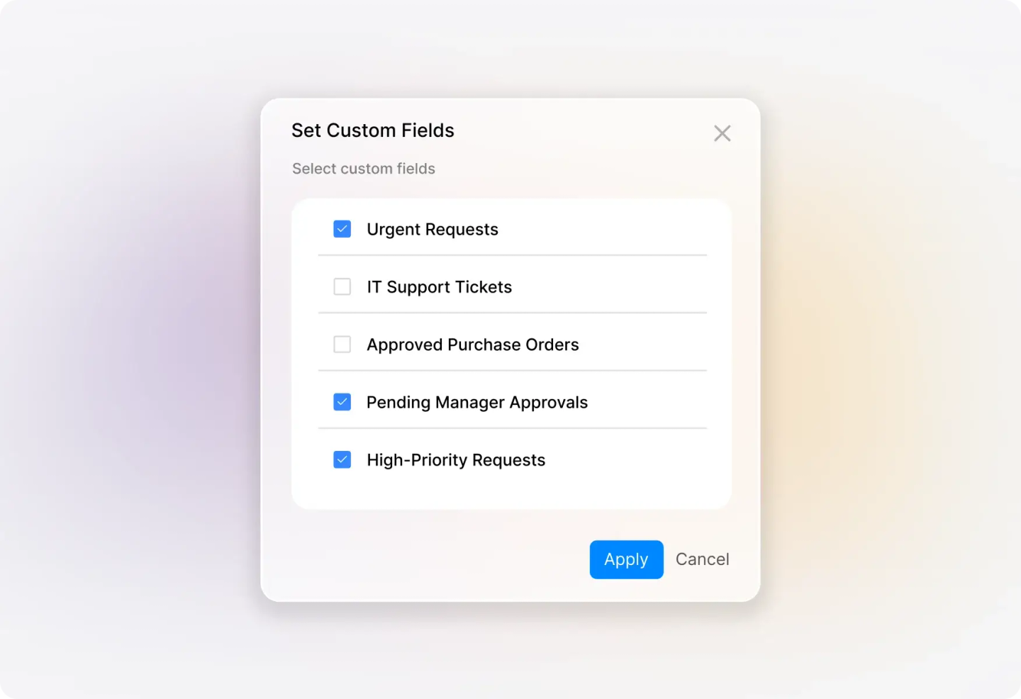 Conceptual illustration: Custom Fields & Field Customization