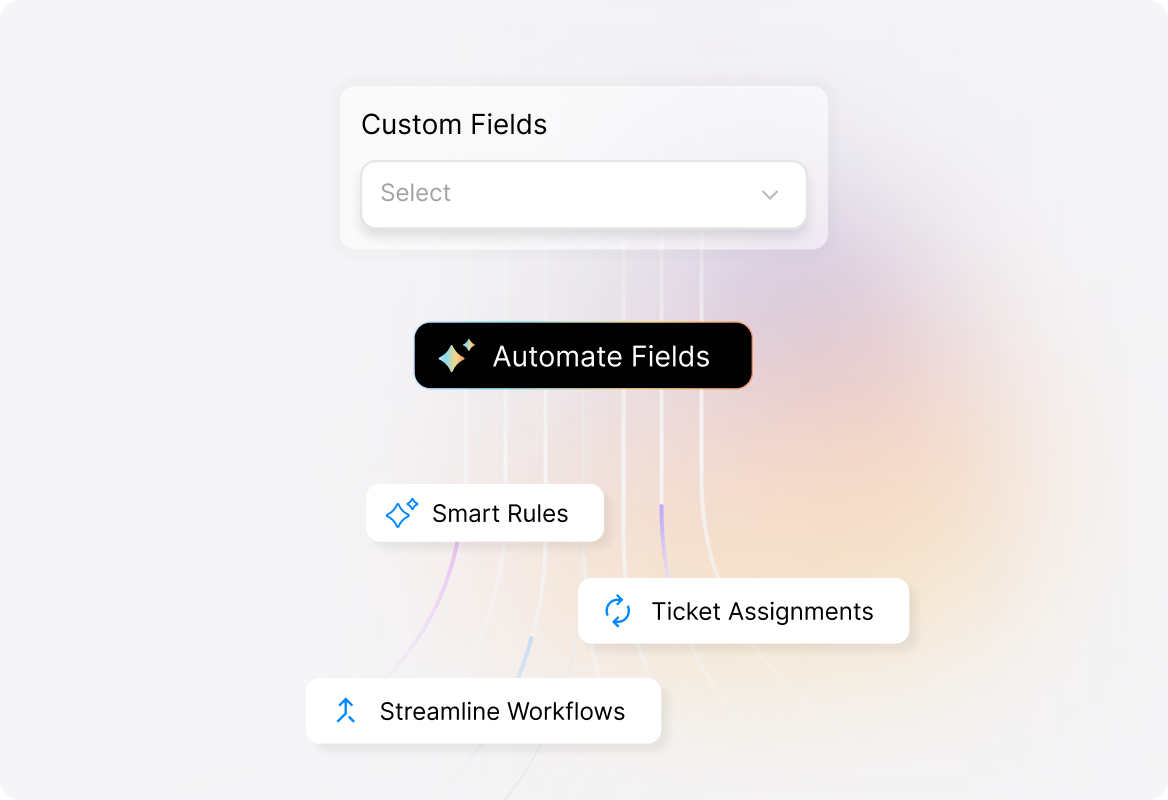 Conceptual illustration: Automate with Custom Fields