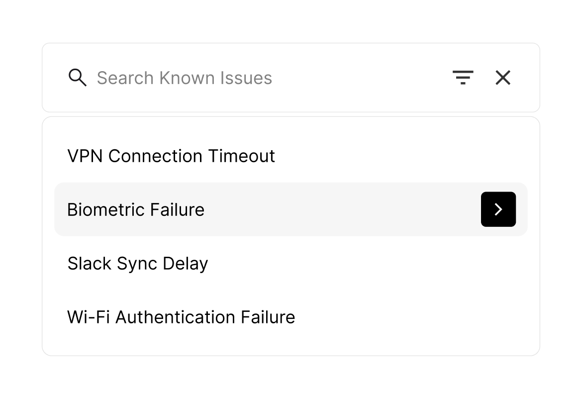 Conceptual illustration: HappyFox known error database