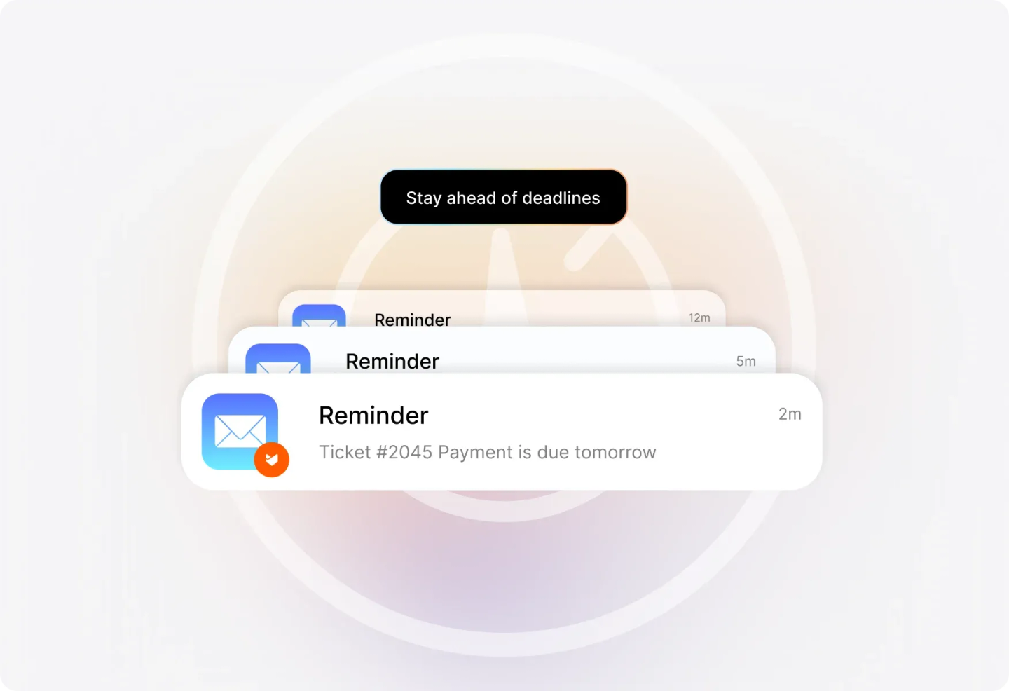 Conceptual illustration: Due Date Reminders