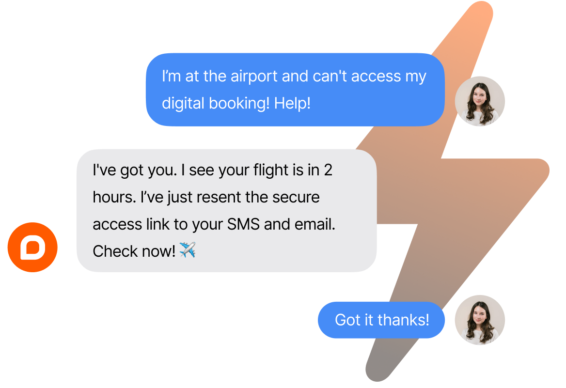 Conceptual illustration: Escalation and ticket creation