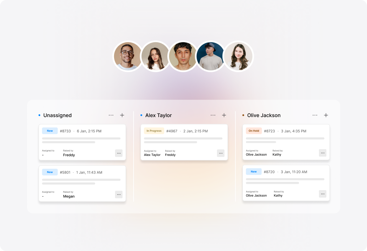 Conceptual illustration: Balance Workloads Across Your Team