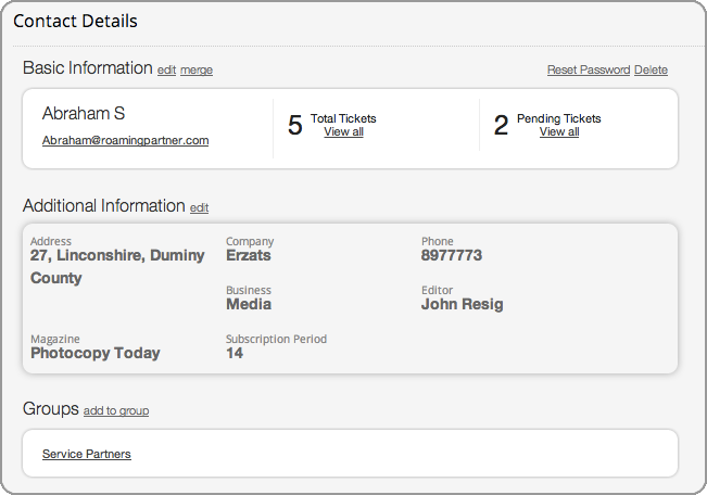 Conceptual illustration: Manage subscriber information.