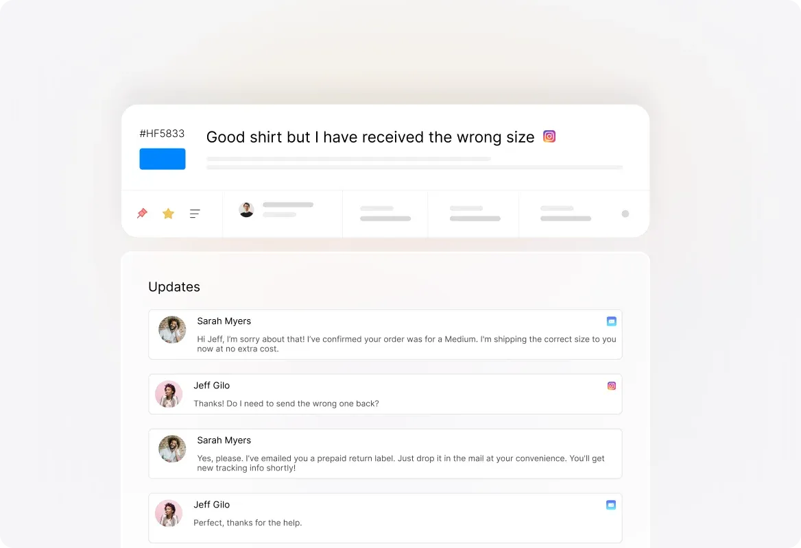 Conceptual illustration: Complete Customer Context at Your Fingertips
