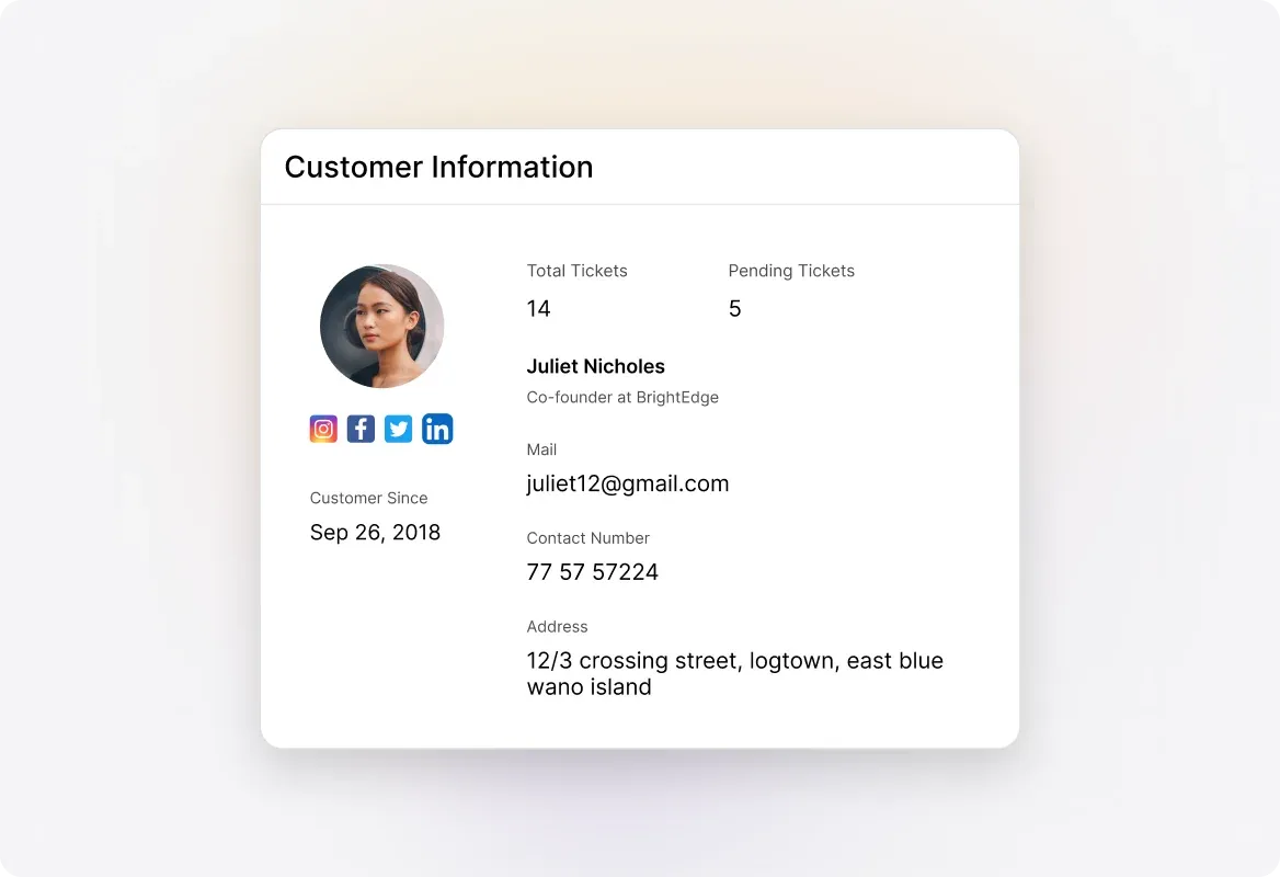 Conceptual illustration: See All Customer Contact Details in One Place