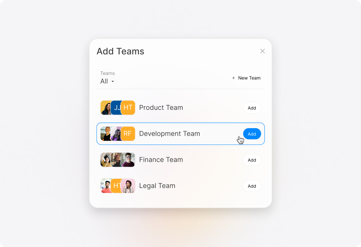 Conceptual illustration: Break Down Silos, Enable Frictionless Multi-Team Collaboration