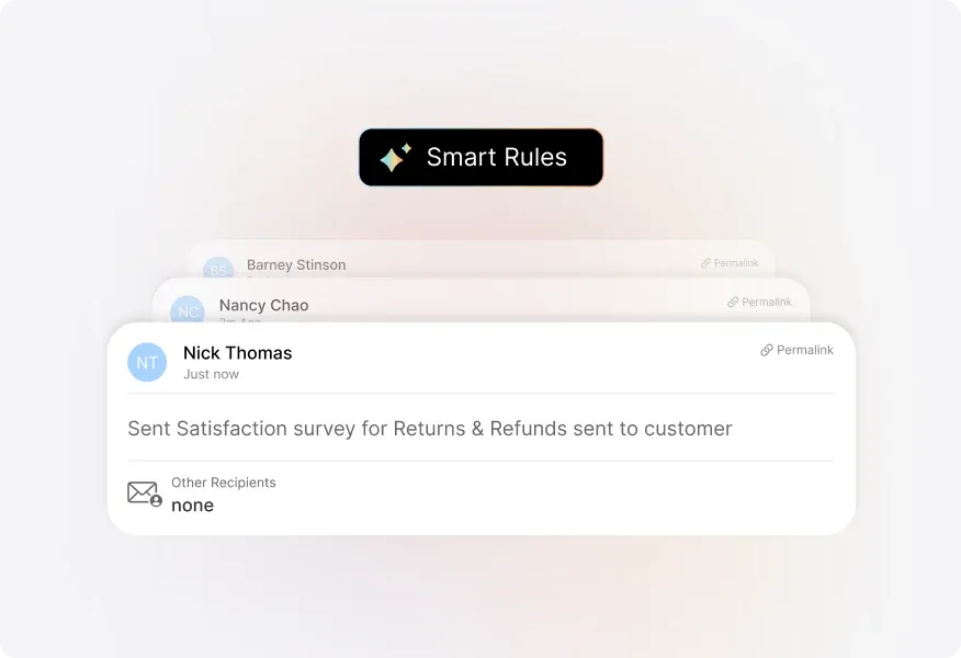 Conceptual illustration: Automate with Smart Rules