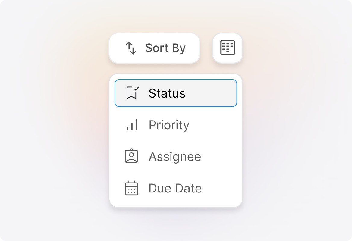 Conceptual illustration: Take Action with Filtered Views
