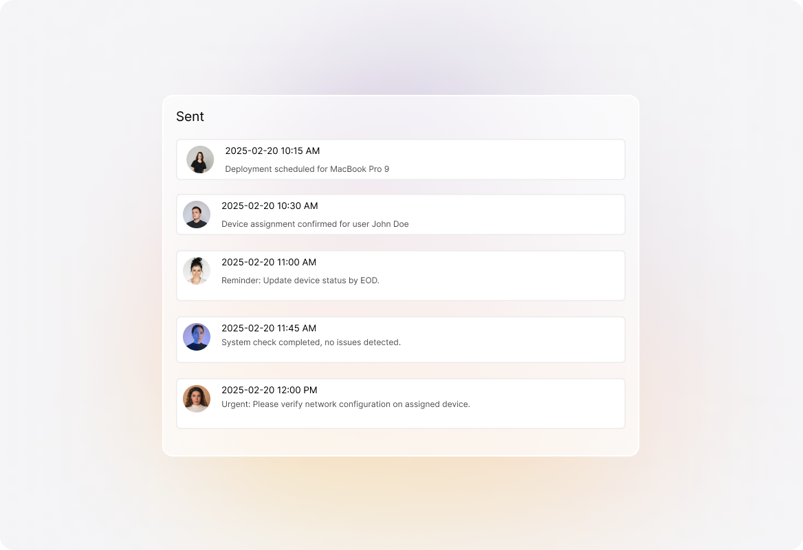 Conceptual illustration: Complete Visibility with SMS Logs