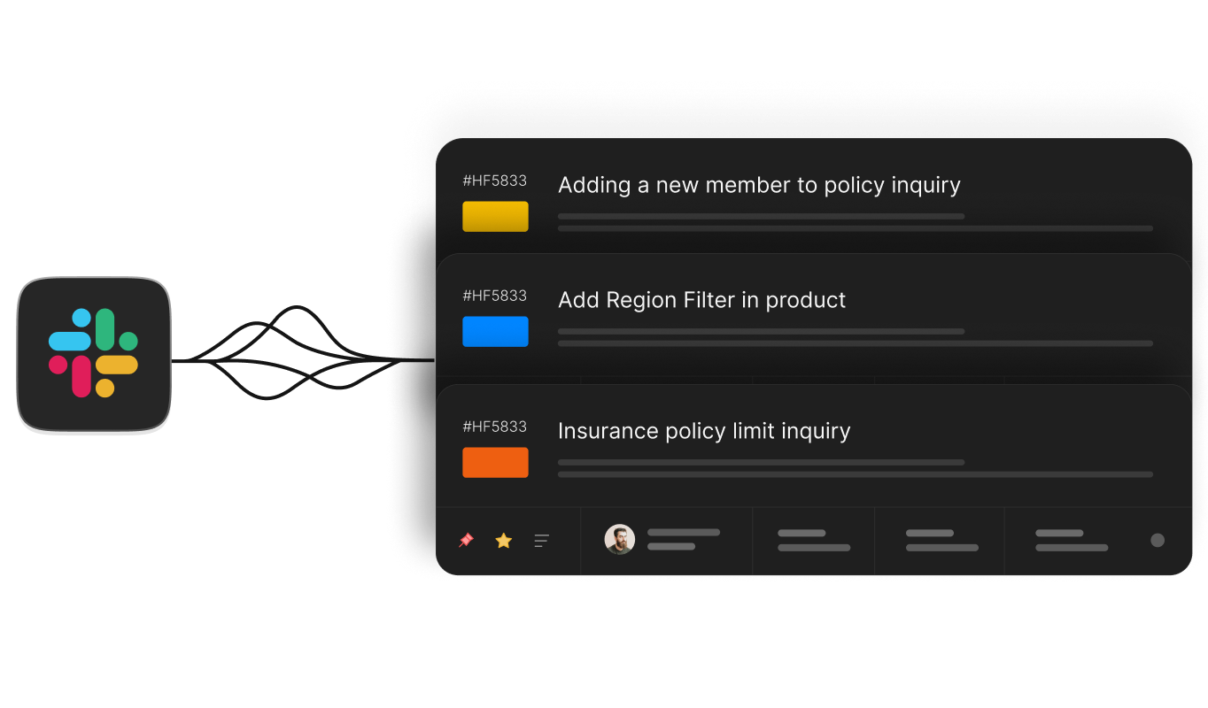 Assist AI connecting Slack conversations to tracked service requests
