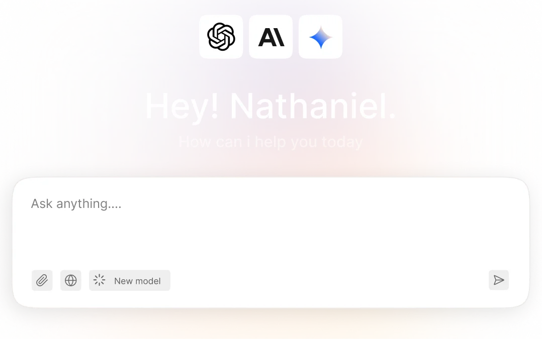 HappyFox AI automation workspace with an assistant prompt and connected AI providers