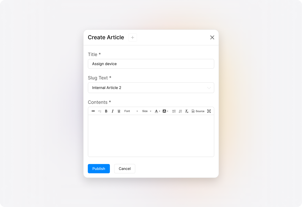 Conceptual illustration: Create Easily Digestible Knowledge Articles