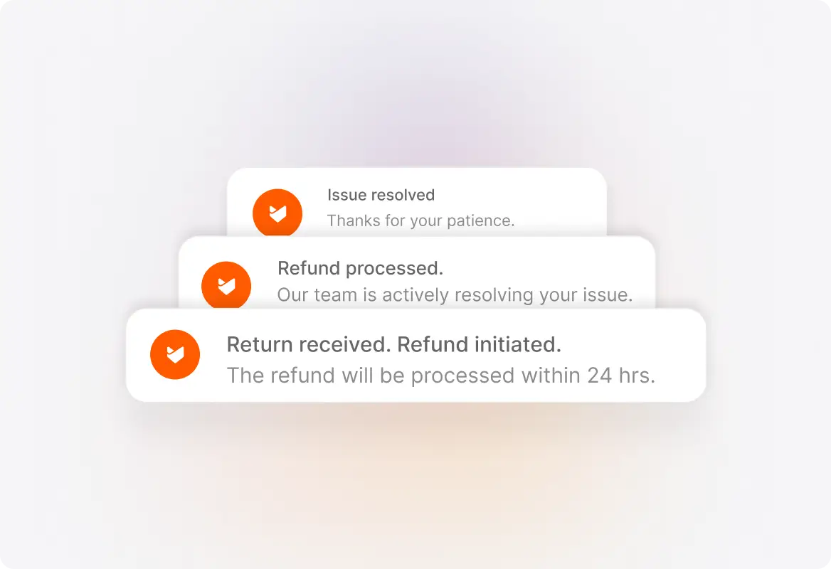Automated Actions & Notifications workflow illustration
