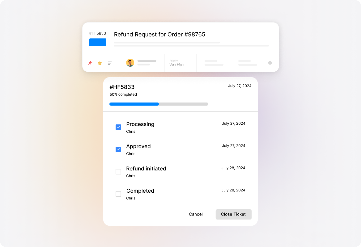 Conceptual illustration: Automate Order, Return & Refund Management.