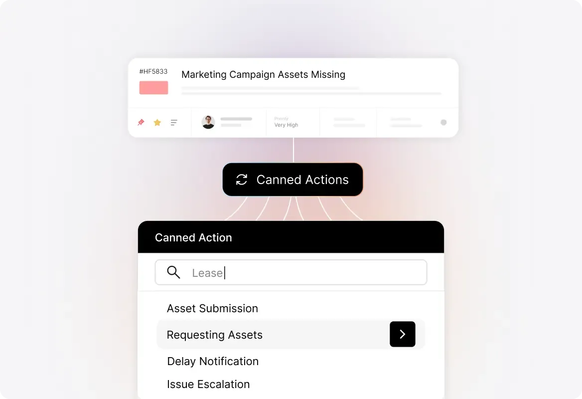 Conceptual illustration: Save Time with Automated Marketing Query Responses.