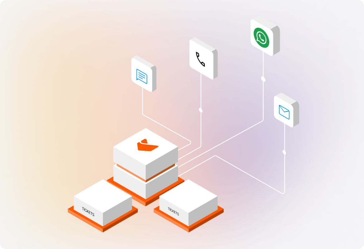 Conceptual illustration: Unify Communications with One Integrated Healthcare Inbox.